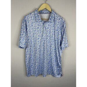 Maelreg Performance Polo Floral Paisley Print Short Sleeve Men’s XL